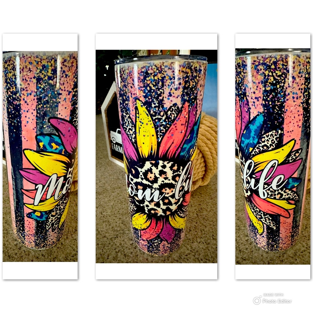 Mom Life Tumbler Cup 20oz
